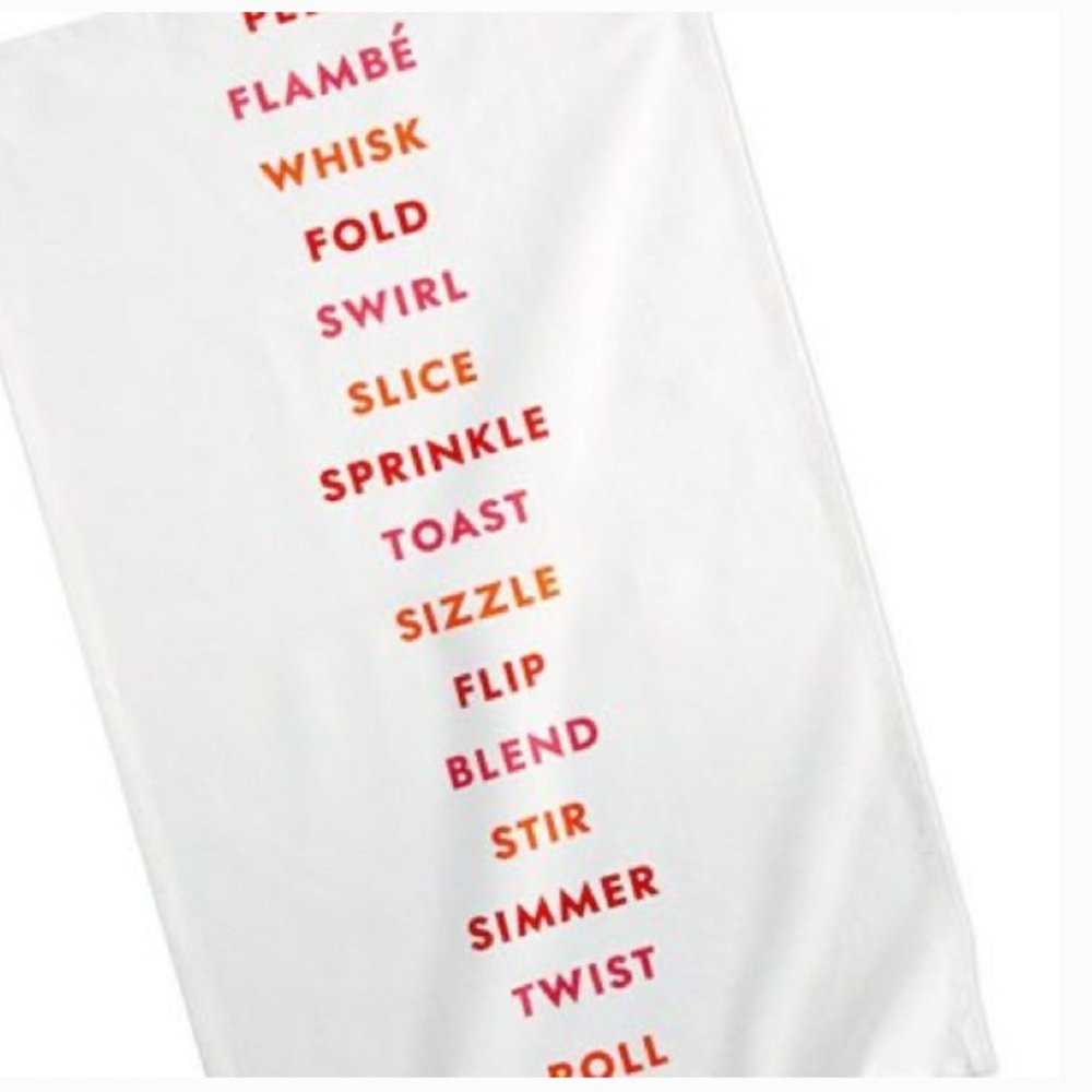 kate spade Swirl Peel Slice Kitchen Towel set of 2 nwt